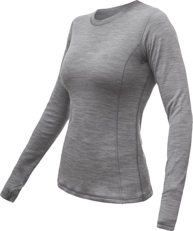 Dámské termo triko SENSOR Merino Bold cool gray Barva: šedá, Velikost: XL