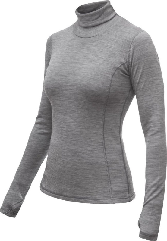 Dámské termo triko SENSOR Merino Bold roll neck cool gray Barva: šedá, Velikost: XXL
