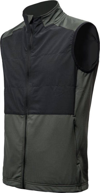 Pánská vesta SENSOR Coolmax Thermo olive green/černá Barva: černá, Velikost: M