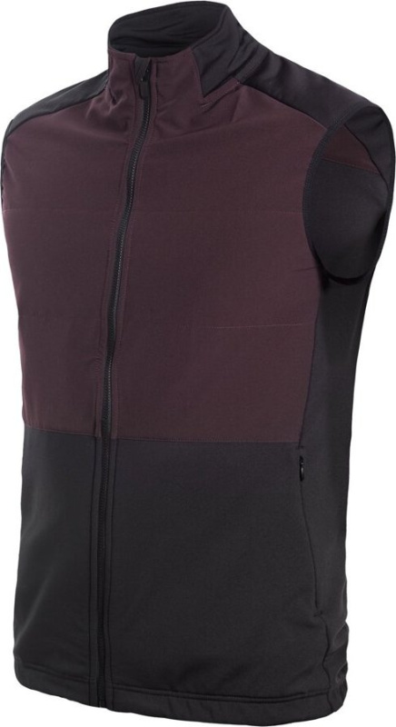 Pánská vesta SENSOR Coolmax Thermo černá/port red Barva: černá, Velikost: M