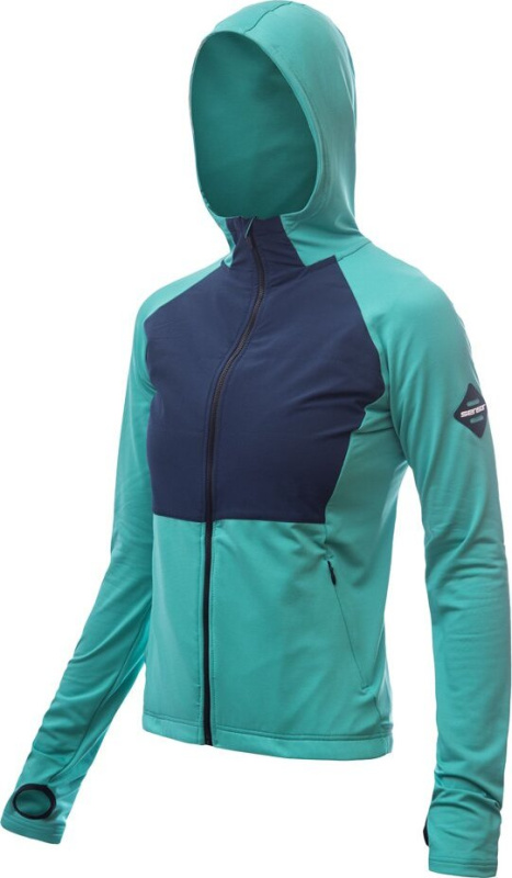 Dámská sportovní bunda SENSOR Coolmax Thermo sea green/deep blue Barva: Modrá, Velikost: S