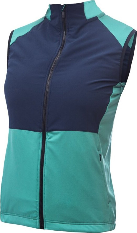 Ddámská vesta SENSOR Coolmax Thermo sea green/deep blue Barva: Modrá, Velikost: XL