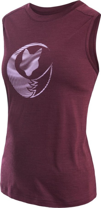 Dámské merino triko SENSOR Merino Air Fox bez rukávu fialové Barva: červená, Velikost: XL