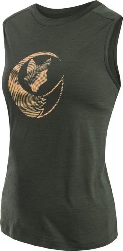 Dámské merino triko SENSOR Merino Air Fox bez rukávu zelené Barva: Zelená, Velikost: XL