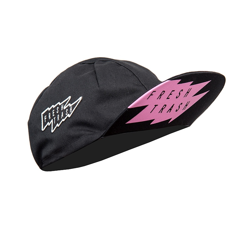 FRESH TRASH FT MEN´S CYCLING CAP LARGE FLAT TRUE BLACK Velikost: L