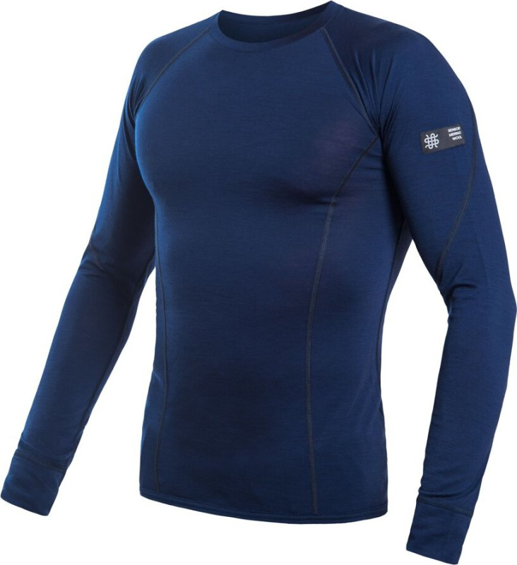 Pánské merino triko SENSOR Merino Active modré Barva: Modrá, Velikost: S