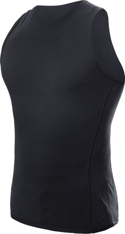 Pánské merino tílko SENSOR Air černé Barva: černá, Velikost: XXXL