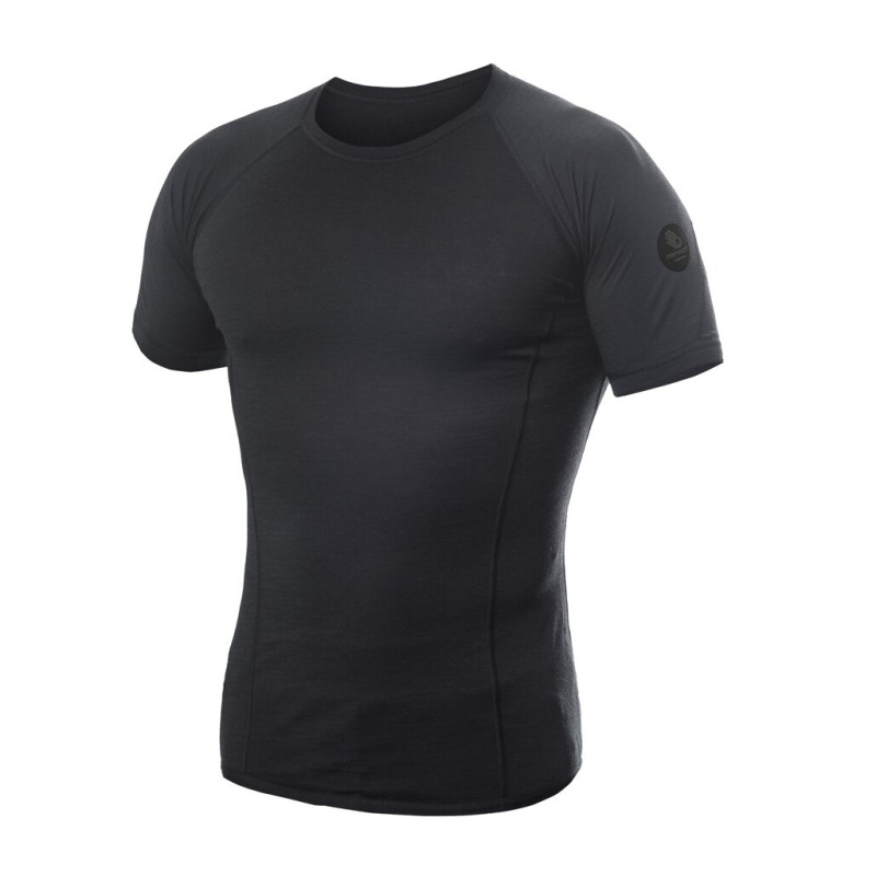 Pánské merino triko SENSOR Air černé Barva: černá, Velikost: S