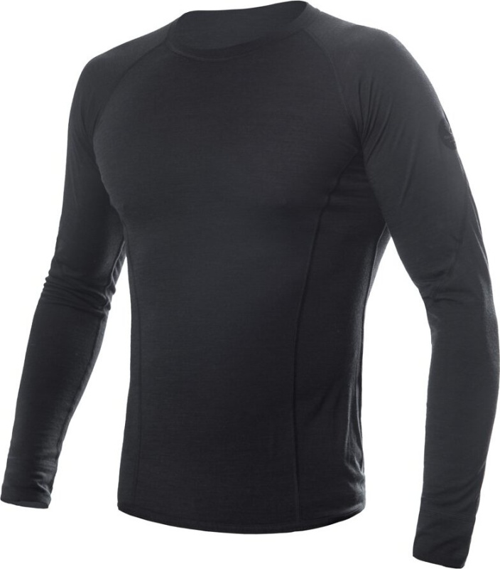Pánské merino triko SENSOR Air černé Barva: černá, Velikost: XXXL