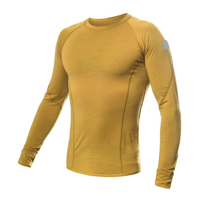 Pánské merino triko SENSOR Air žluté Barva: žlutá, Velikost: S