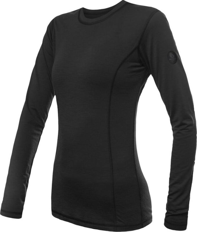 Dámské merino triko SENSOR Air černé Barva: černá, Velikost: XXL