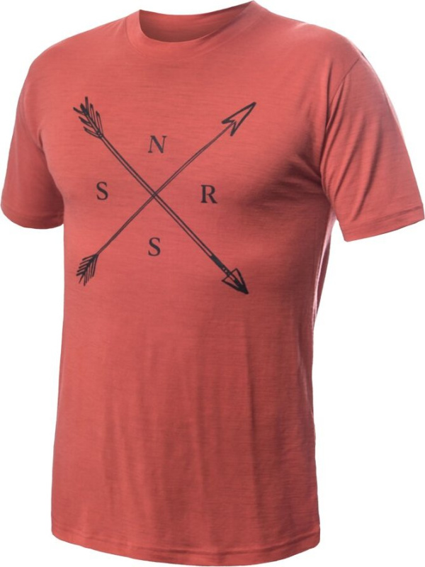Pánské merino triko SENSOR Active SNSR oranžové Barva: oranžová, Velikost: M