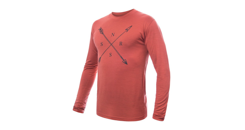 Pánské merino triko SENSOR Active Snsr oranžové Barva: oranžová, Velikost: S