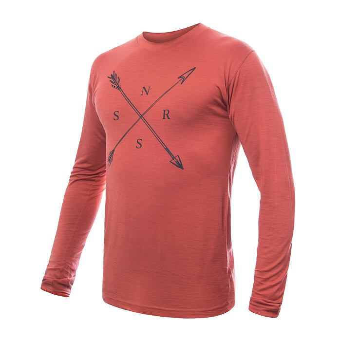 Pánské merino triko SENSOR Active Snsr oranžové Barva: oranžová, Velikost: S
