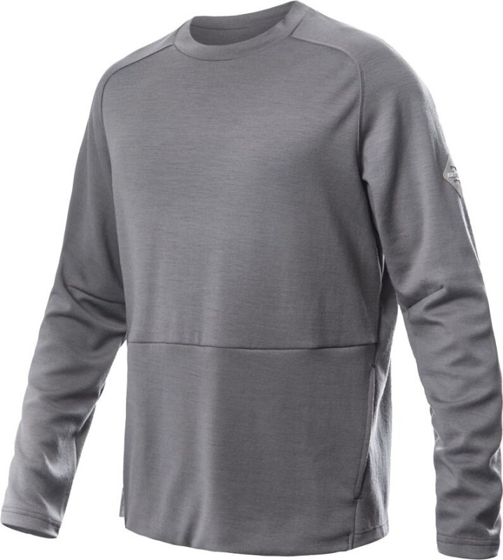 Pánská merino mikina SENSOR Upper traveller šedá Barva: šedá, Velikost: XXL