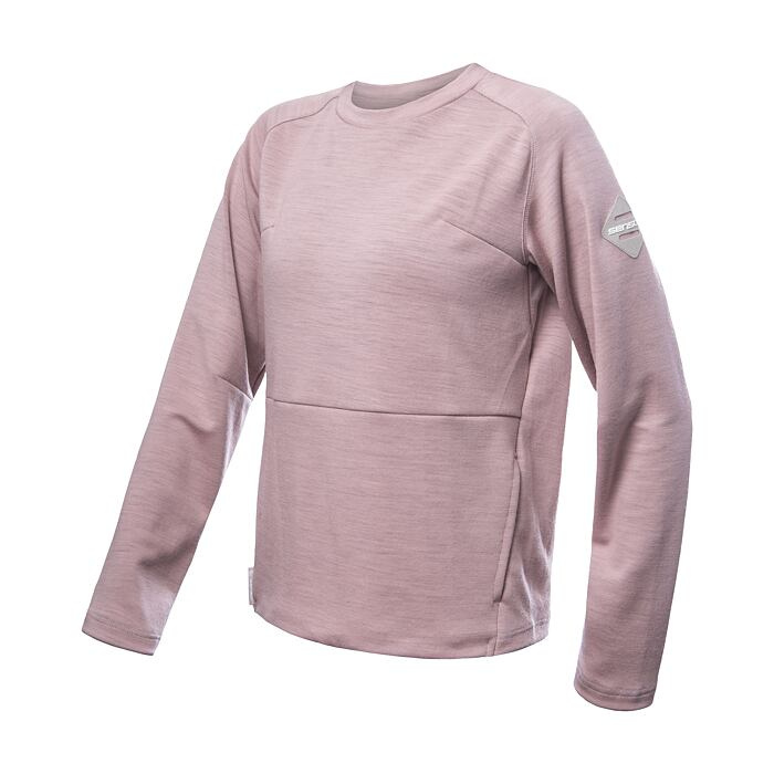 Dámská merino mikina SENSOR Upper traveller růžová Barva: růžová, Velikost: L