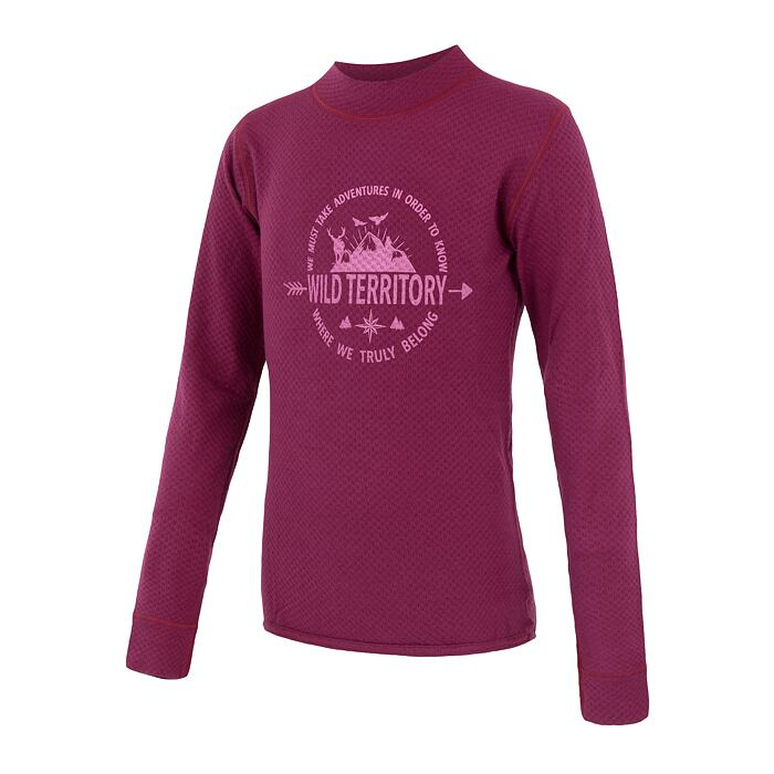 Dětské merino triko SENSOR Df Territory fialové Barva: fialová, Velikost: 90