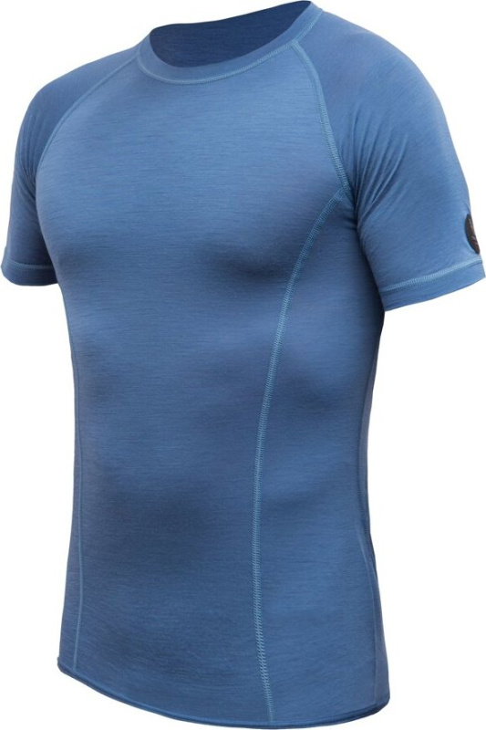 SENSOR MERINO AIR pánské triko kr.rukáv riviera blue Velikost: S