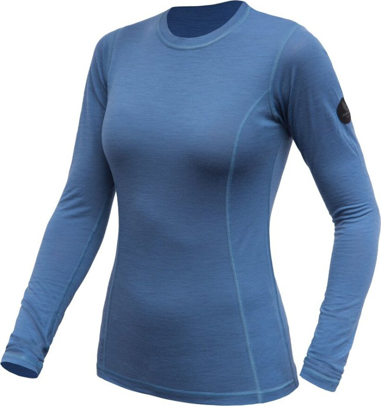SENSOR MERINO AIR dámské triko dl.rukáv riviera blue Velikost: M