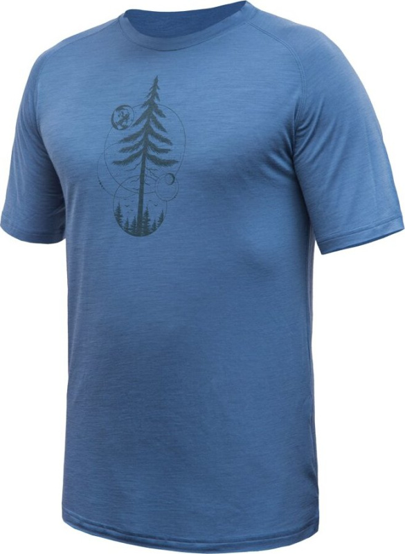 Pánské merino triko SENSOR Merino Air Earth modré Barva: Modrá, Velikost: XXL