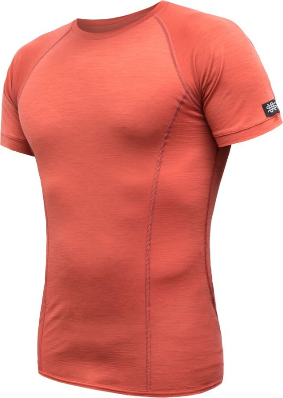 SENSOR MERINO ACTIVE pánské triko kr.rukáv terracotta Velikost: XXL