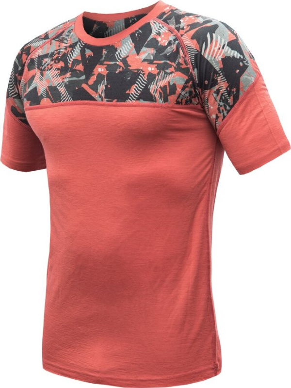 Pánské merino triko SENSOR Merino Impress oranžové Barva: oranžová, Velikost: S