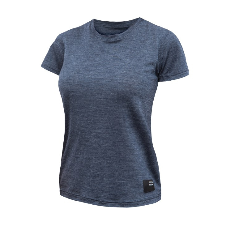 Dámské merino triko SENSOR Merino Lite modré Barva: Modrá, Velikost: M
