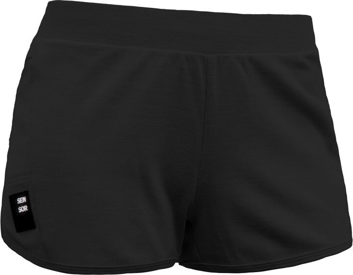 Dámské merino šortky SENSOR Upper černé Barva: černá, Velikost: XL