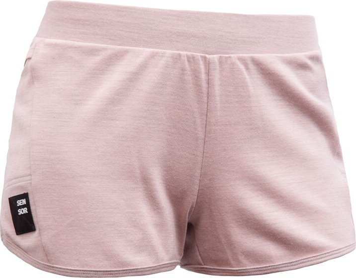 Dámské merino šortky SENSOR Upper růžové Barva: růžová, Velikost: L