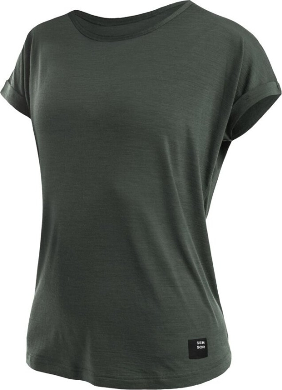Dámské merino triko SENSOR Merino Air Traveller zelené Barva: Zelená, Velikost: XXL