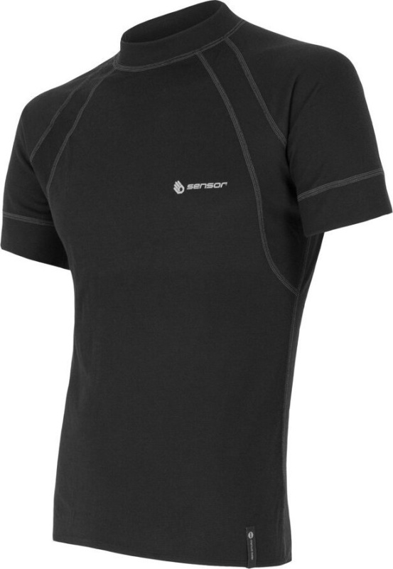 Pánské funkční triko SENSOR Double Face černé Barva: černá, Velikost: XXXL