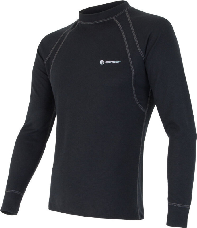 Pánské funkční triko SENSOR Double Face černé Barva: černá, Velikost: XXXL