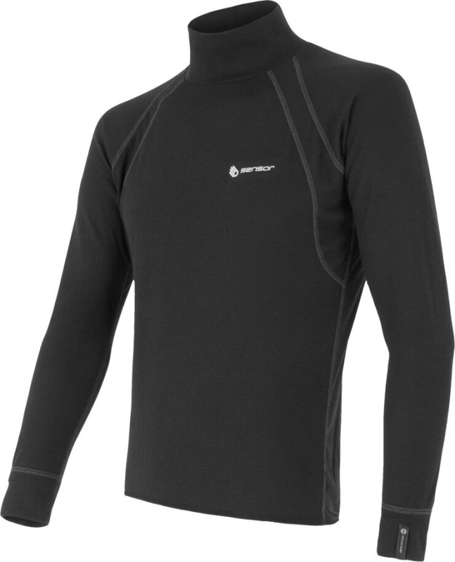 Pánský funkční rolák SENSOR Double Face černý Barva: černá, Velikost: XL
