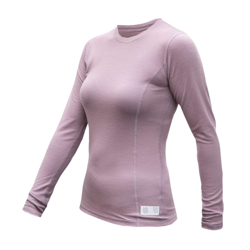 SENSOR MERINO DF dámské triko dl.rukáv mystic violet Velikost: M