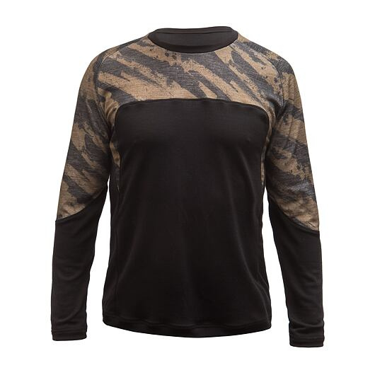FRESH TRASH FT MEN'S ESCAPE MERINO LONG SLEEVE TEE BLACK BRUSH Velikost: M