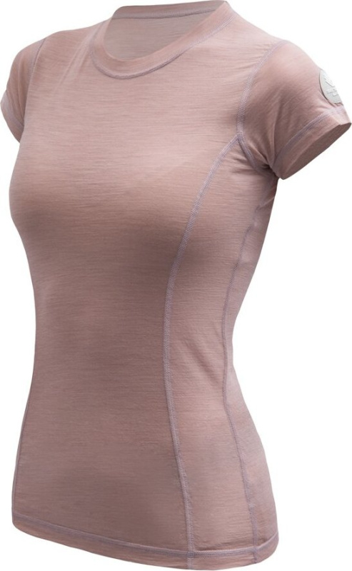 SENSOR MERINO AIR dámské triko kr.rukáv dusty pink Velikost: M