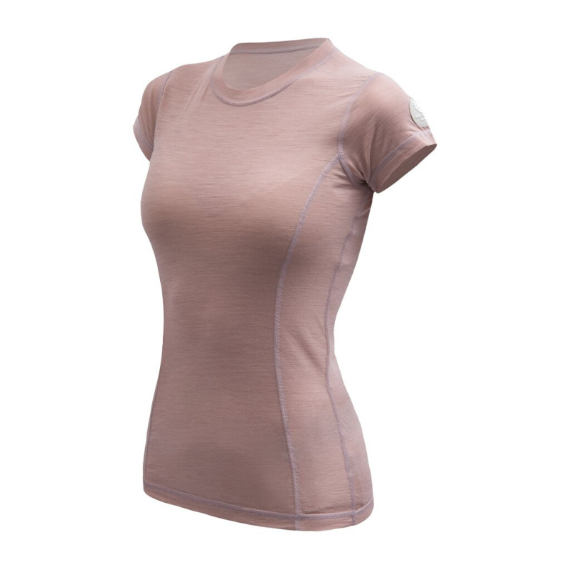 SENSOR MERINO AIR dámské triko kr.rukáv dusty pink Velikost: M