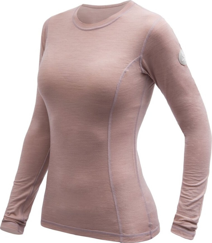 SENSOR MERINO AIR dámské triko dl.rukáv dusty pink Velikost: L