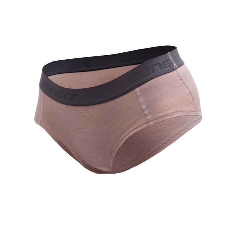 SENSOR MERINO AIR dámské kalhotky dusty pink Velikost: S