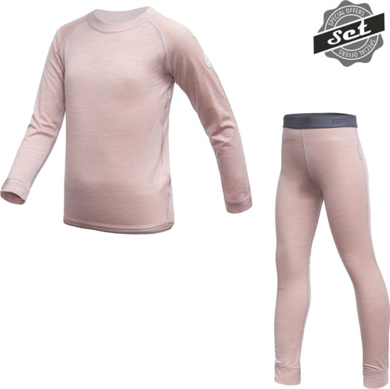 Dětský merino set SENSOR Merino Air Set růžový Barva: růžová, Velikost: 100