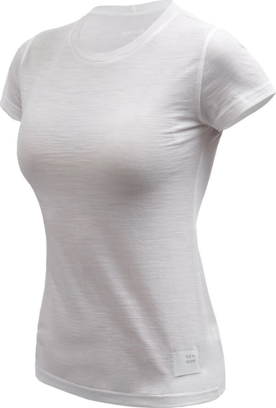 Dámské merino triko SENSOR Cordura bílé Barva: Bílá, Velikost: M