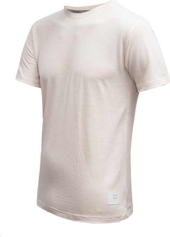 Pánské merino triko SENSOR Lite béžové Barva: béžová, Velikost: S
