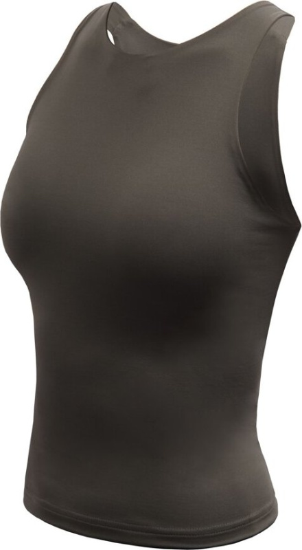 Dámský funkční crop top SENSOR Infinity Eco zelený Barva: Zelená, Velikost: S