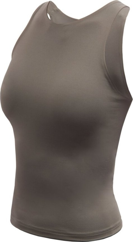 Dámský funkční crop top SENSOR Infinity Eco šedý Barva: šedá, Velikost: XL