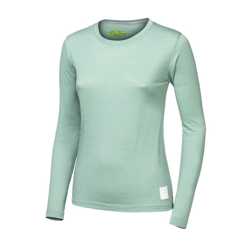 Dámské merino triko SENSOR Cordura basil green Barva: Zelená, Velikost: S