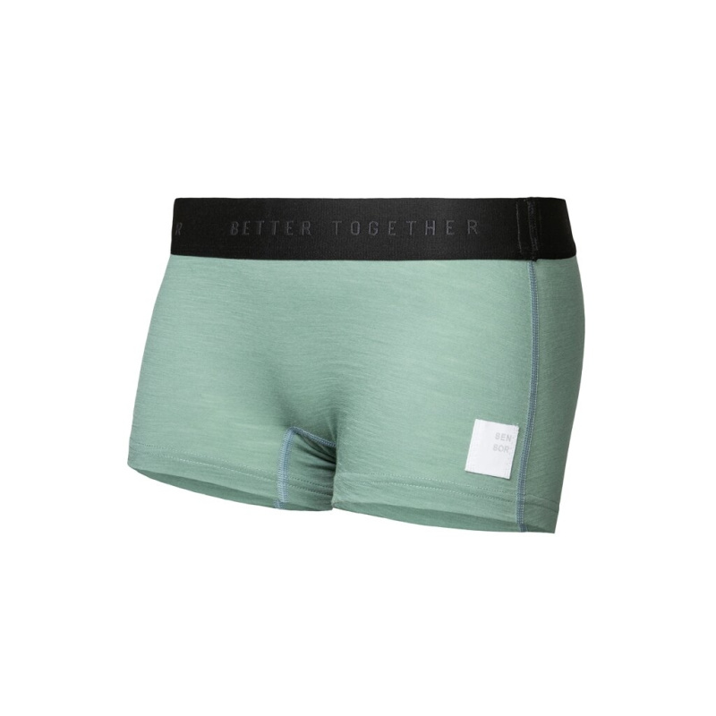 Dámské merino kalhotky SENSOR Cordura s nohavičkou basil green Barva: Zelená, Velikost: L