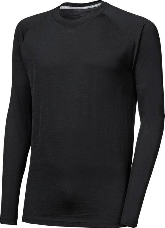 Pánské merino triko SENSOR Active No Logo raglan černé Barva: černá, Velikost: XL