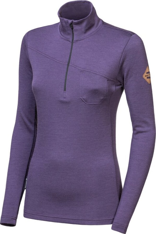 Dámská merino mikina SENSOR Extreme Up grape purple Barva: fialová, Velikost: S