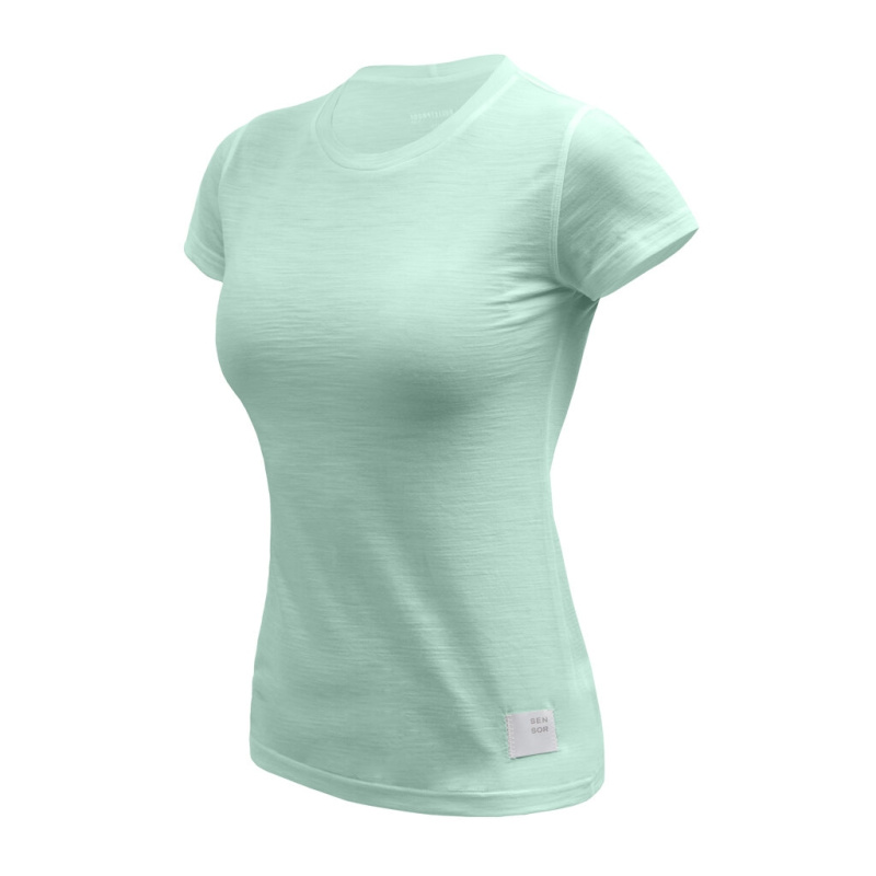 SENSOR MERINO CORDURA dámské triko kr.rukáv basil green Velikost: S