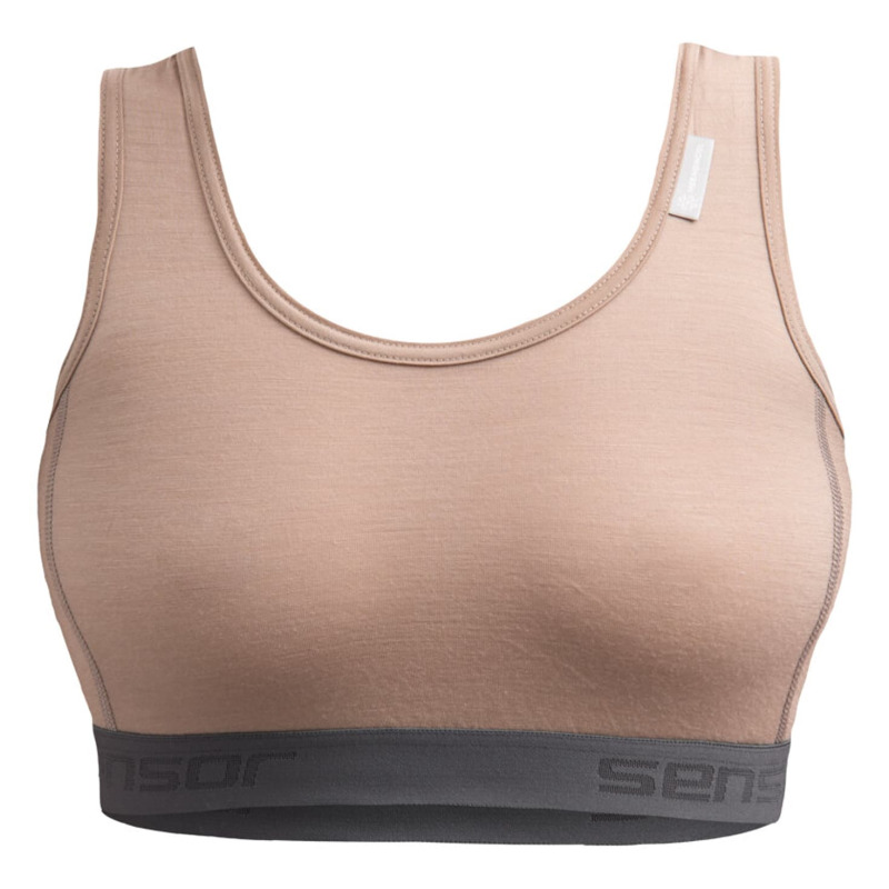 SENSOR MERINO ACTIVE dámská podprsenka almond beige Velikost: XL